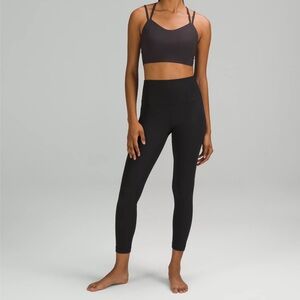 lululemon aligns size 2 High-rise, 25” length black.